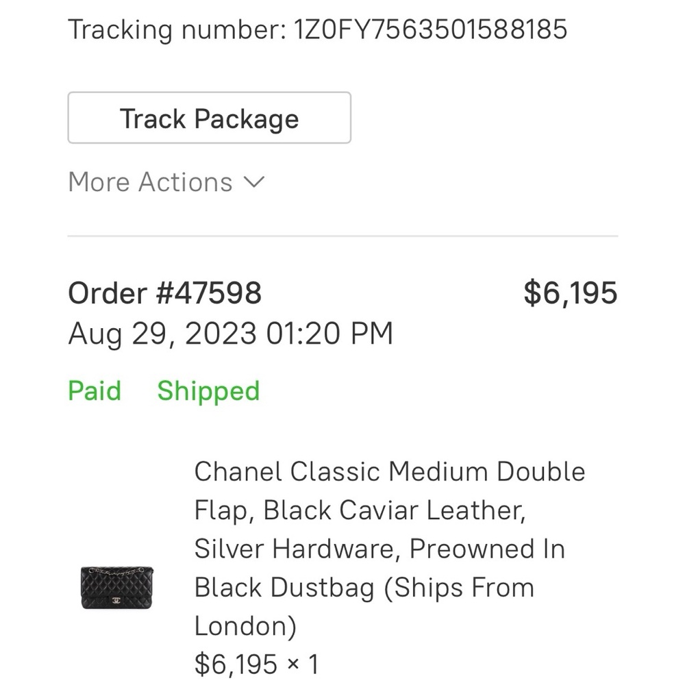 Chanel Medium Classic Flap with Silver Hardware- Used - Picture 6 of 13